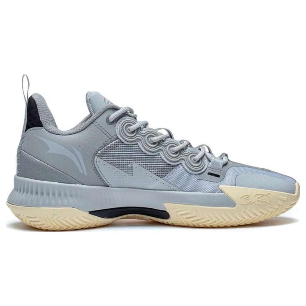 Li Ning Son Of Flash Износостойкие Дышащие Низкие Баскетбольные Кроссовки Мужские Серые ABPT019-8