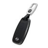 SKYBELL Genuine Leather Nissan X-Trail T33 Sakura B6 Nissan Compatible Aluminum Alloy Key Cover Key Case Intelligent Key (Black)