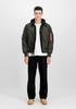 Зимняя куртка Alpha Industries MA-1 D-Tec Hood Bomber Jacket (183110) темно-зеленая