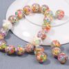 16Mm Colorful Color Resin Sequins Round Spaced Loose Beads For Jewelry Making Charms Bracelet Necklaces Keychain Diy Accessories