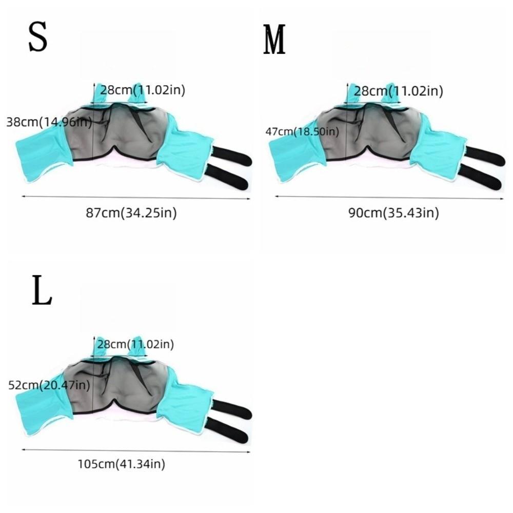 Adjustable Horse Fly Mask Professional Anti-Flyworms Mask Equestrian Horse Face Cover  Riding Gear