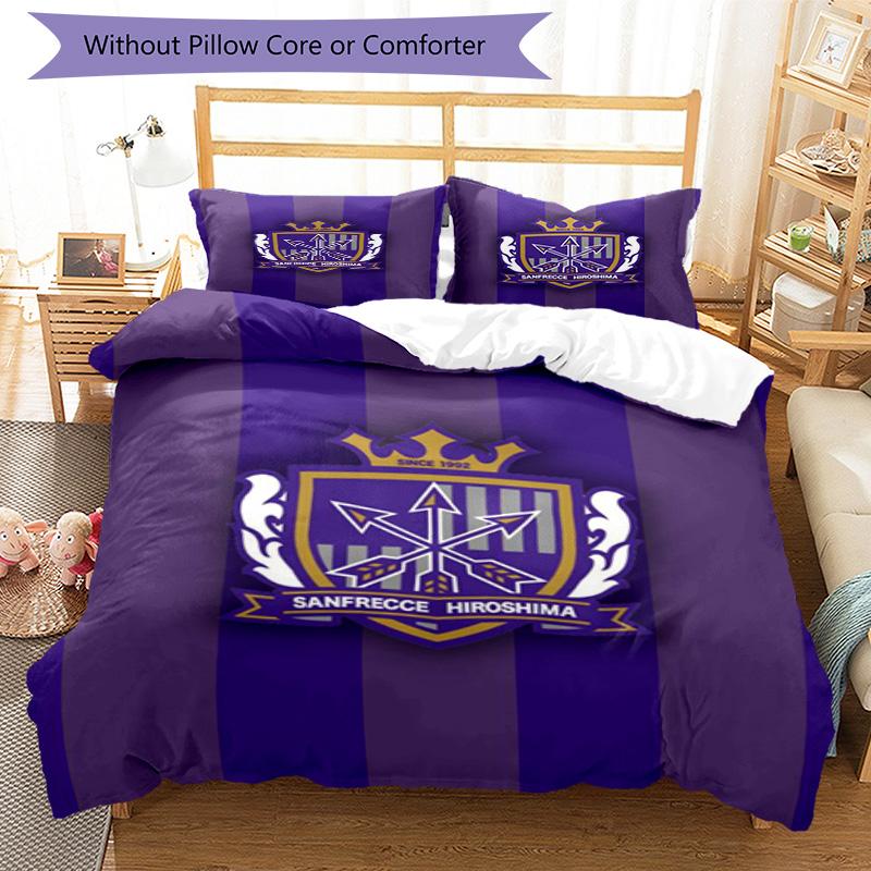 sanfrecce hiroshima Printed Pattern Duvet Cover Set – includes 1 duvet cover and 2 matching pillowcases Bedroom decor Christmas gifts