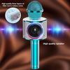Wireless Karaoke Microphone, Portable Bluetooth Microphone Speaker Converter Speaker Home KTV Compatible with Android/iPhone/iPad/PC-Blue