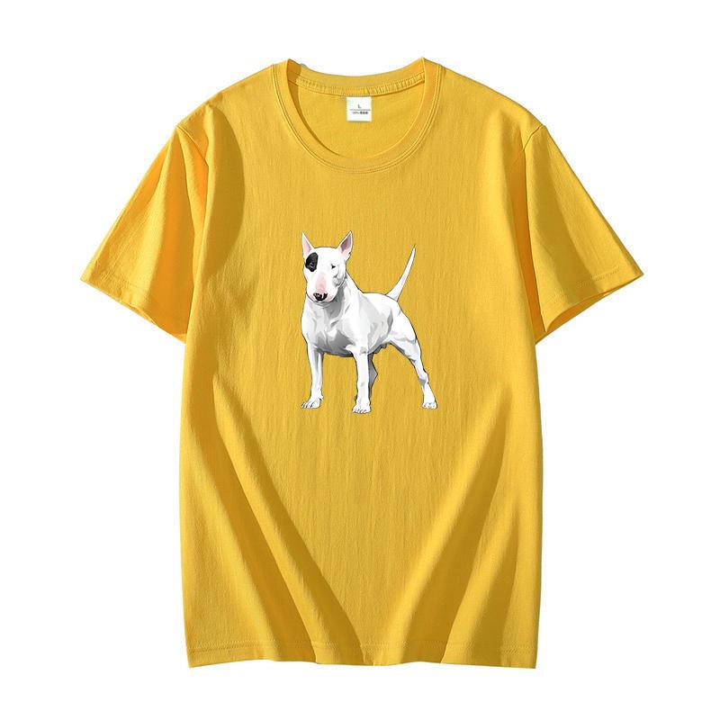 English Bull Terrier Design Fashion Graphic T Shirts Cotton T Shirt For Men Oversized Tees Tops Oneck Tshirt Mens Clothing