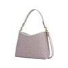Coach [Ограниченная серия к Фестивалю Циси] Лавр 31 Золотой Металлический Логотип Съемный Плечевой Ремень Сумка-Хобо Сумка под Мышку Тканевая Сумка на Плечо Большая Женская Розовая
