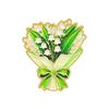 Rose Sunflower Lavender Badge Bouquet Brooch Pin for Women, Enamel Romantic Flower Jewelry, Durable Decorative Metal Lapel Zinc Alloy Floral