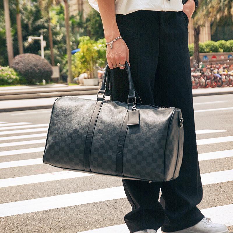 Large Capacity Men Handbags Pu Leather Big Travel Bag Luggage Shoulder Bags