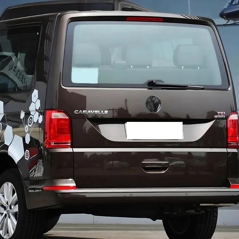 Горячий Комплект для Преобразования Передней Решетки и Логотипа Багажника Volkswagen Caravelle T6 2015-2021 из ABS Глянцевого Черного Цвета Замена Эмблем Авто Аксессуар