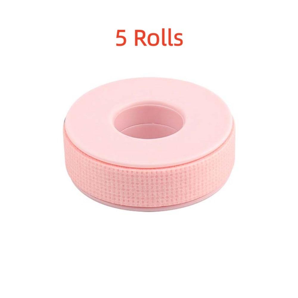 5 Rolls Non-woven Micropore Silicone Gel Eyelash Tape Multi Use Adhesive Lash Extension Makeup Tools Anti-allergy Soft