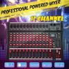 12 Channel Bluetooth Live Studio Audio Mixer Mixing Console W/ USB XLR Input 48V Professional Sound Mixing DJ Console