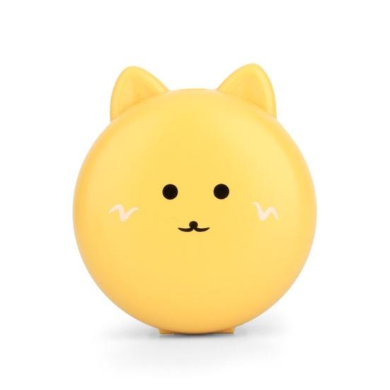 Милый котик портативный вентилятор перезаряжаемый светодиодный мини карманный заполняющий свет с зеркалом для макияжа