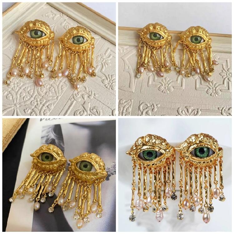 Художественная модель уха, украшение для уха/глаза, уникальные серьги-гвоздики с индивидуальным дизайном для вечеринок и свиданий.