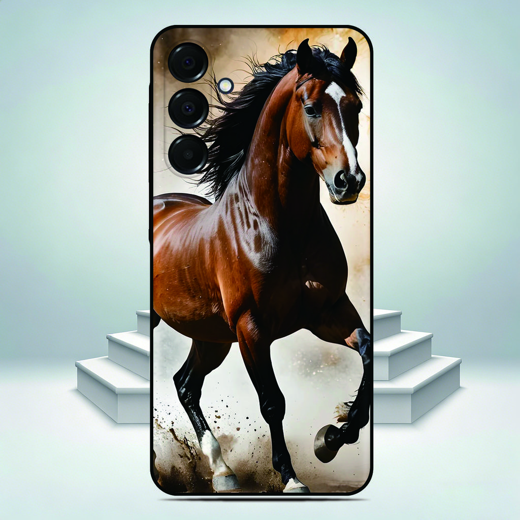 Чехол для телефона «Дикая лошадь» для Samsung Galaxy A57 A37 A27 5G A07 A16 A17 A36 A56 A53 A54 A35 A26 Индивидуальное фото Изображение Задняя крышка
