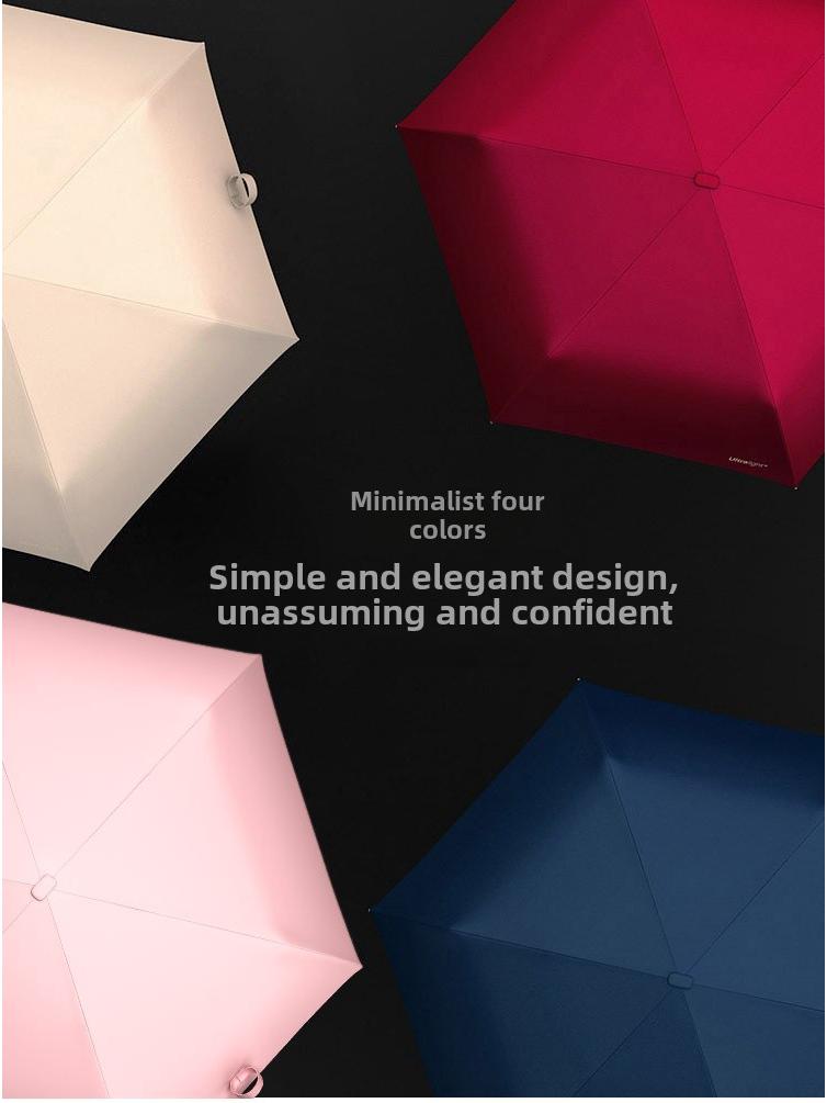 OLYCAT Dual-Purpose Automatic Umbrella: Sunshade & Rain Protection, Anti-Ultraviolet, Three-Fold Design.