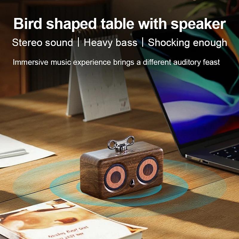 Ретро Настольный Bluetooth Динамик Новая Модель Сова Уличный Беспроводной Сабвуфер Звуковая Коробка Высокое Качество Звука