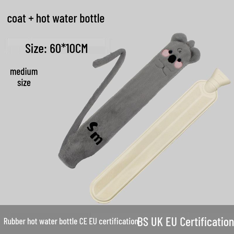 Explosion-Proof Hot Water Bottle: Rubber Design for Stomach and Feet, Long-Lasting Warmth
