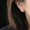925 Sterling Silver Plating 14K Gold Earrings Simulated Pearl Zircon Rabbit Earrings for Women Cute Sweet Jewelry Gift