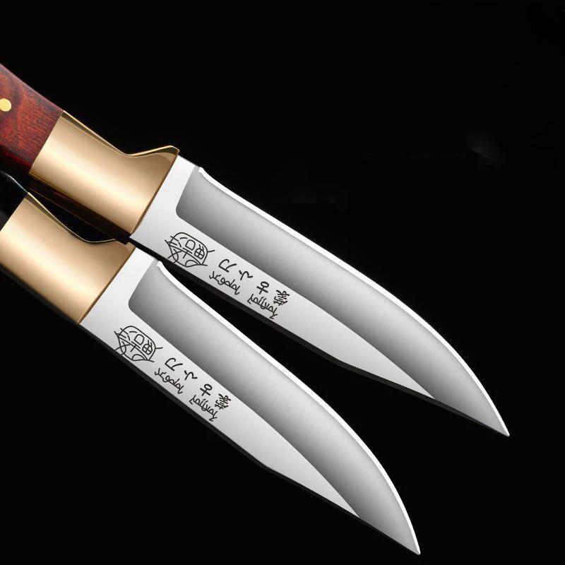 Нож для мяса с ручкой Острый нож для очистки овощей Нож для обвалки Нож из нержавеющей стали для кемпинга Портативный тесак для мяса