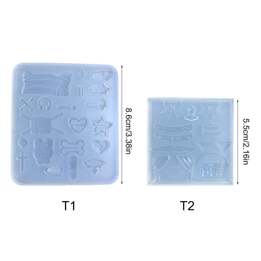 Практичные аксессуары для рукоделия Удобный набор силиконовых форм для создания различных поделок и проектов по изготовлению украшений ручной работы