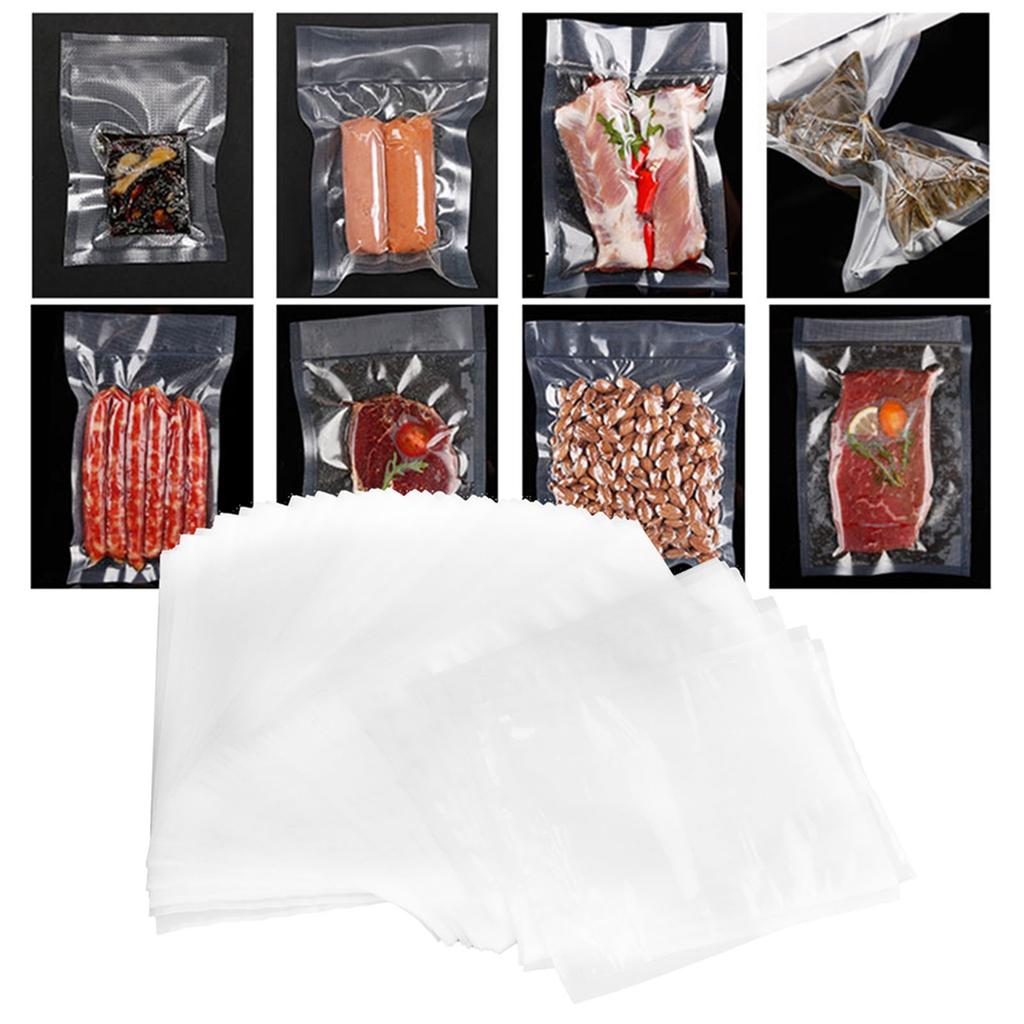 100Pcs Vacuum Sealer Storage Bags Universal Leakproof Food Saving Bag Kitchen Supplies