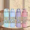 1PC Beast In Black Band Logo 750ml sports water bottle leakproof straw lid outdoor office home