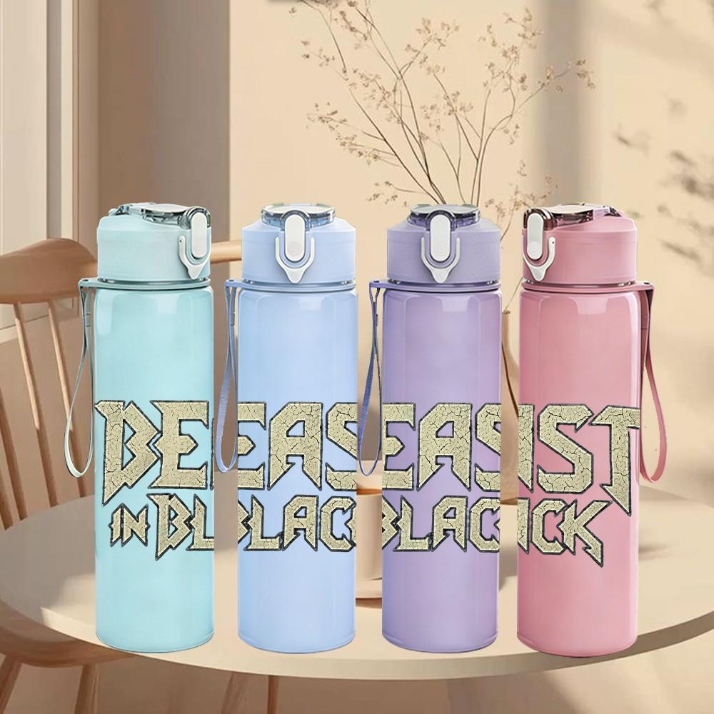 1PC Beast In Black Band Logo 750ml sports water bottle leakproof straw lid outdoor office home