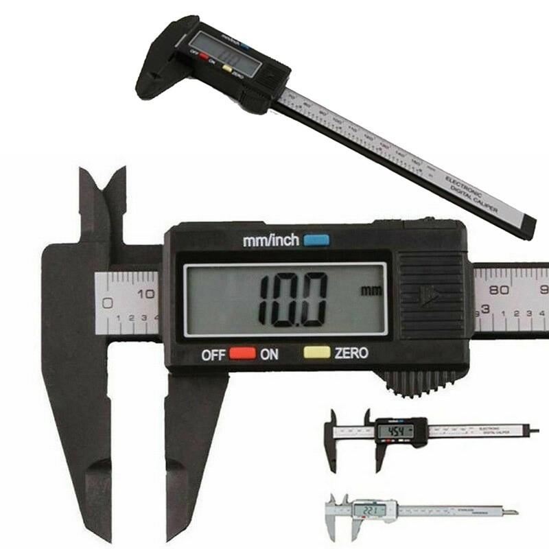 Electronic Digital Caliper Vernier Carbon Fiber Micrometer Ruler 150mm