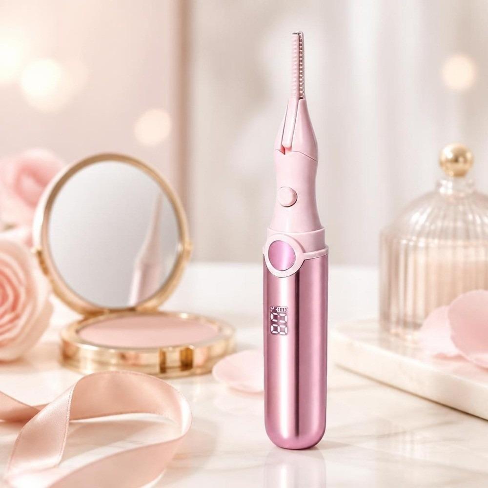 Lasting Curling Heated Eyelash Curler Wide Angle Rechargeable Eyelash Curler Makeup Tool