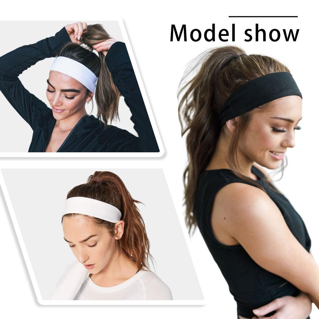 Bestselling Cotton Solid Color Sports Headband Sweat Absorption Breathable Anti- for Running Fitness Yoga Unisex