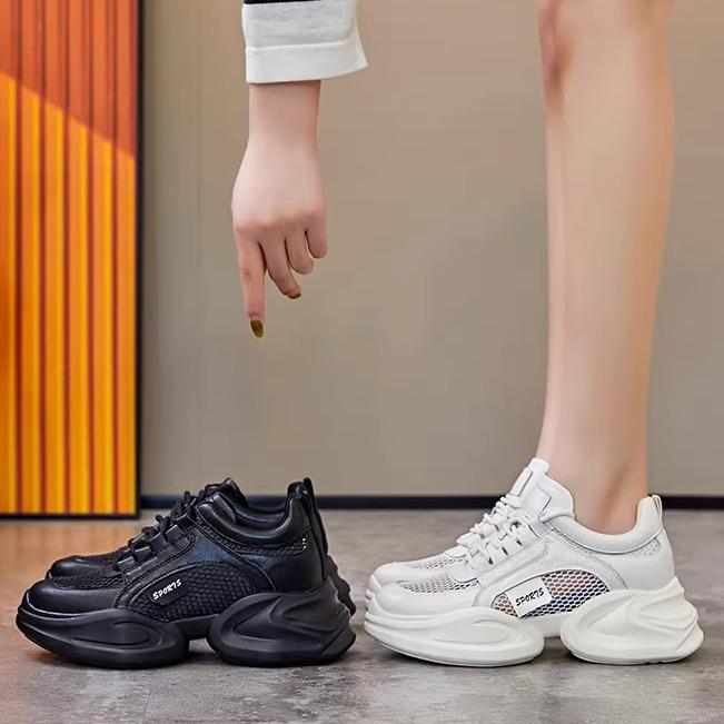 Обувь для папы Explosion Platform, женская, весенняя, новая, модная, универсальная, сетчатая, дышащая, спортивная, повседневная обувь