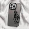 Бегущая лошадь Подходит для Apple 15 Цвет Серебристый iPhone14promax Креативный 13/11 Матовый 16 Защитный чехол 17