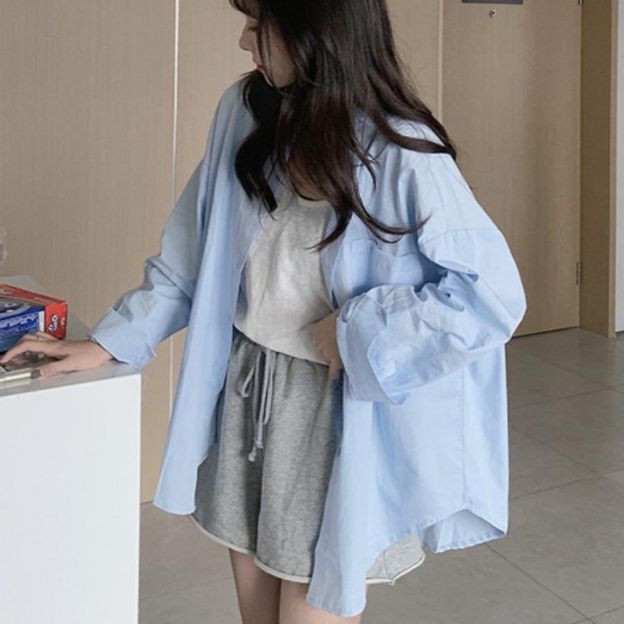 Белые длинные рукава женские однотонные свободные студенческие женские рубашки блузки черные лацканы свободные рубашки топы