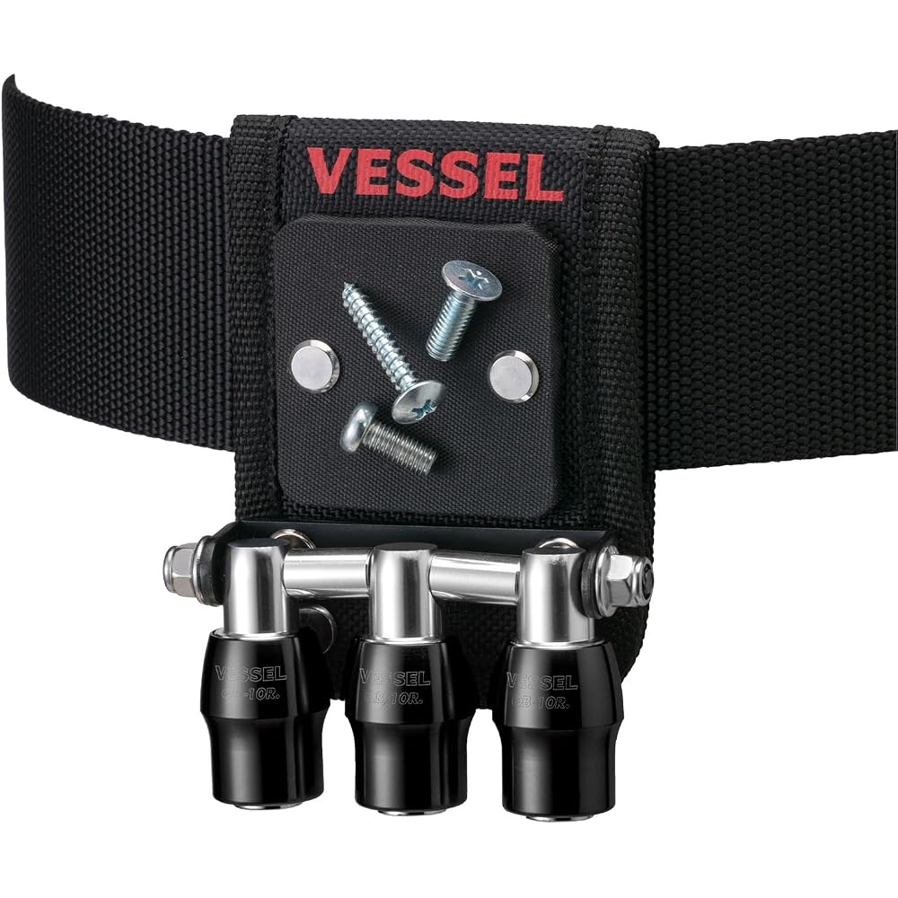 VESSEL (VESSEL) QB-10MB3K Quick Catcher Triple Holder with Magnet, Black