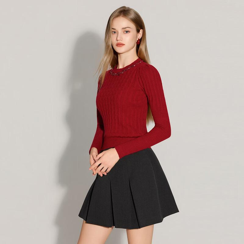 Women's Cable Knit Wool Sweater