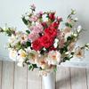 Flower Arrangements Silk Roses Wedding Realistic Home Event Decor Gift
