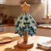 Деревянные подставки под горячее Yousheng в виде рождественской елки, складные подставки, прихватки, термостойкий силиконовый протектор для стола, креативный подарок для дома