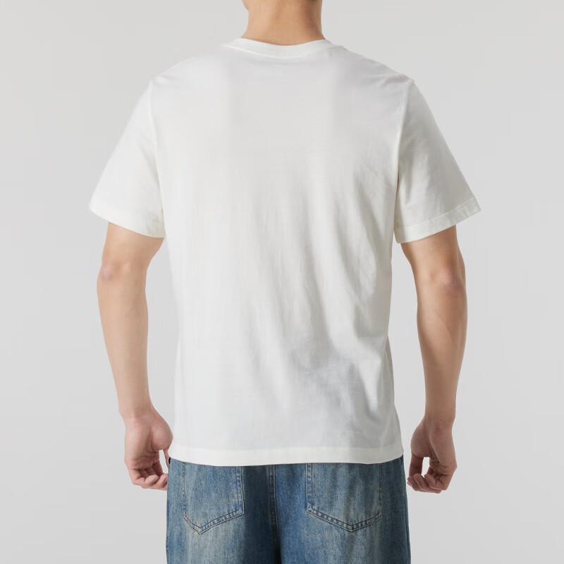 Nike SS25 Модная Повседневная Удобная Дышащая Футболка с Коротким Рукавом Мужская Белая HV9150-133