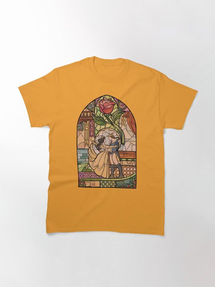 Beauty and the Beast Enchanted Stained Glass Classic T-Shirt