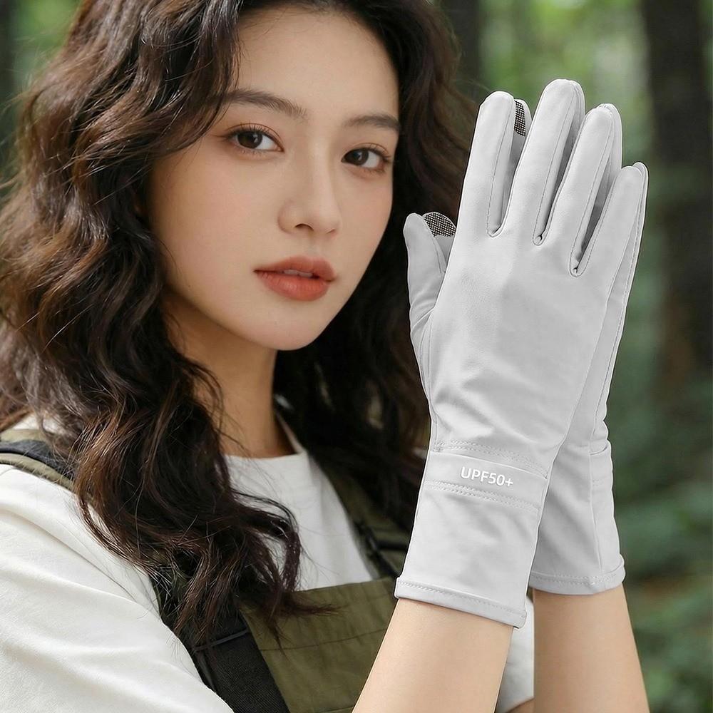 Ice Feeling Sunscreen Gloves UV Protection Cycling Gloves Fashion Driving Gloves