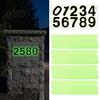 Night Vision Emergency Guidance Markers Glow In The Dark Number Stickers, Luminous Self-Adhesive House Numbers for Customizable Room Door Labels