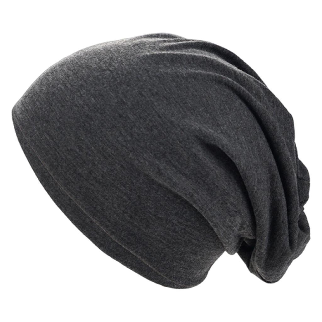 Однотонная двухслойная мешковатая шапка - Дышащая вязка для активного отдыха, езды на велосипеде, бега и использования после родов