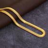 Медное покрытие, 18-каратное золото, не тускнеет. Тонкое ожерелье в виде змеиной кости 6 мм для мужчин и женщин. Модные свадебные аксессуары. Ювелирные изделия.