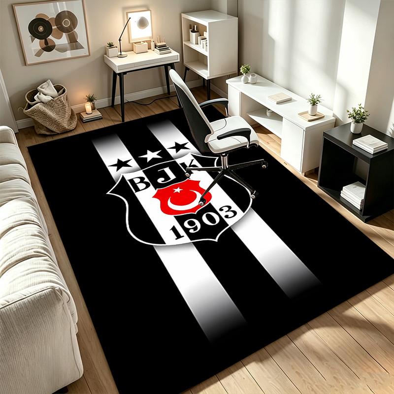 Besiktas JK A rug suitable for office chair areas living rooms and computer desks perfect for home offices and an ideal holiday gift