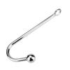 Stainless Steel Anal Hook Fetish Bondage Hook Sex Toys Solid Single Ball Rope Hook Unisex Adults Sex Games Bondage Fetish Toy for Couple Lovers