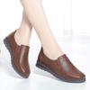 Fashion 3cm Comfortable Deep Mouth Soft Leather Shoes Women Loafers Spring 2024 Flat Platform Footwear Mother Work Shoes Soft Bottom