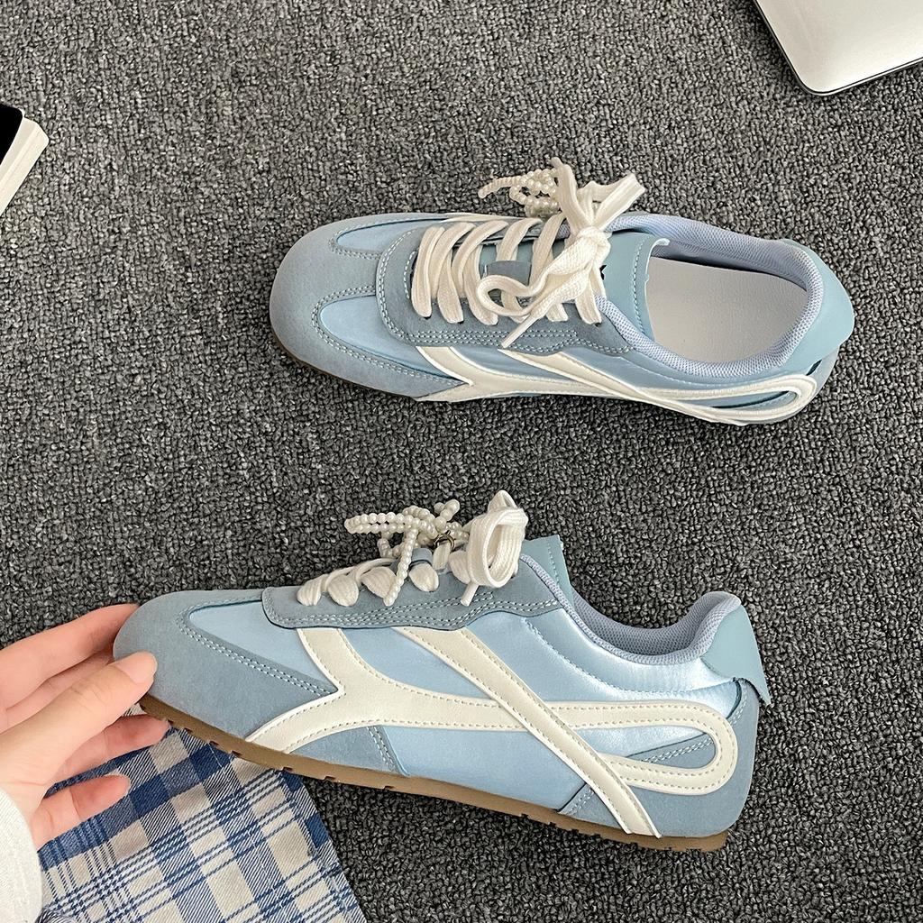 Popular retro with skirt inner height increase flat-soled Forrest Gump training shoes women's 2025 new summer soft-soled casual board shoes