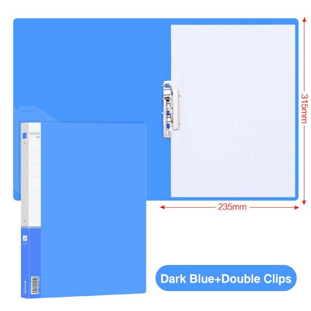 PP Document Bag Single Clip/Double Clips Archives Binder Simple File Bag Student Gift