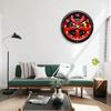 Motorcycle Style 2D Flat Wall Clock 30cm Quartz Wall Clock 2D Car Wheel Hub Wall Clock  Kitchen