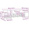 Corner Sofa Set with Cushions 6 pcs Natural and Anthracite