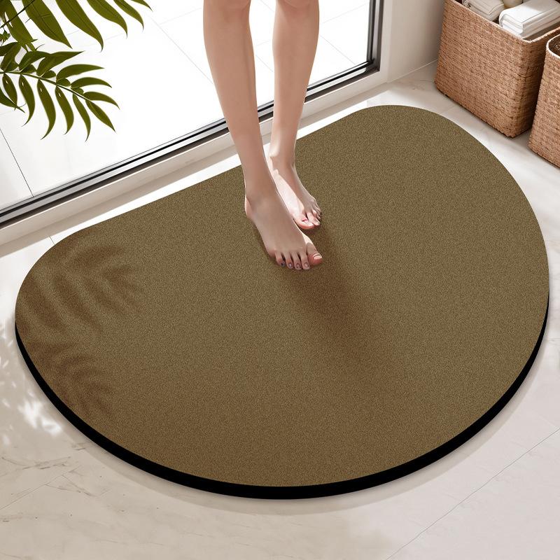Diatom mud floor mat Solid color bathroom floor mat Foot mat
